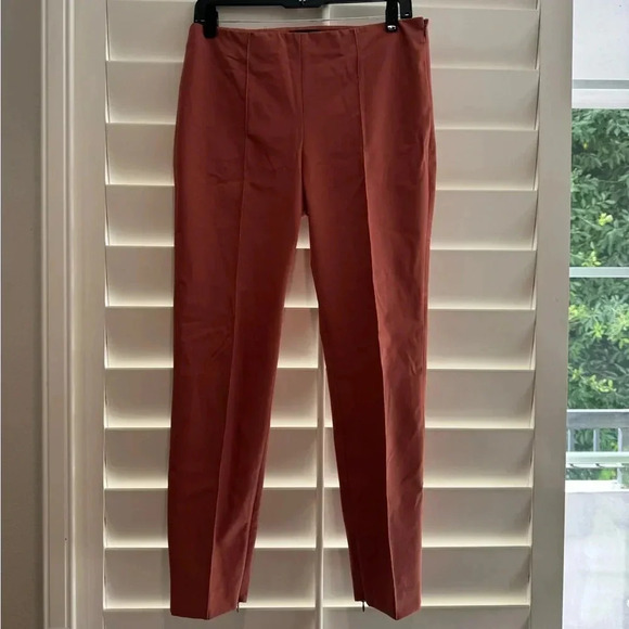THEORY EUC Alettah Approach Crop Pants Ankle Zip Stretch 6 - Picture 7 of 12